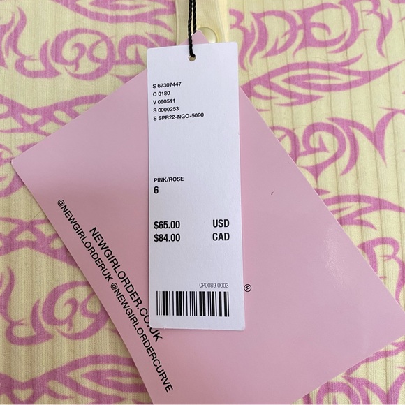 NWT Urban Outfitters x NGOrder Ribbed Romper Size 6 - Picture 4 of 7